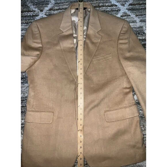 Jos. A. Bank 100% Camel Hair Sport Coat Blazer Jacket Mens Sz 43R Tan Beige - Picture 16 of 16